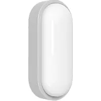 MEGATRON Vägglampa utomhus Zella Neo XL, dimbar, Aluminium / grå / zink, Hall, Syntetmaterial, Utomhusvägglampa