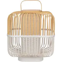 Forestier Bordslampa , Bamboo Square M, Vit, Vardagsrum, Bambu, Design