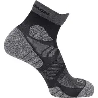 Salomon - Trail running kläder - Socks Aero Ankle Black Castelrock för Unisex - Storlek 36-38 - Svart