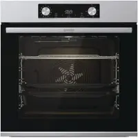 Gorenje Essential BOS6737E13X - Ugn - med ångfunktion - inbyggd - fördjupning - bredd: 56 cm - djup: 55 cm - höjd: 59 cm - med självrengöring - Klass A - rostfritt stål