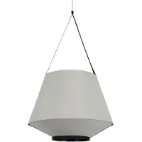 Forestier Taklampa , Carrie M, dimbara, Grå, Vardagsrum, Tyg / textil, Design