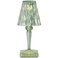 Kartell LED-batteridriven bordslampa Battery, 30 cm, mintgrön, IP54 Battery, Grön, Sovrum, Syntetmaterial, Design