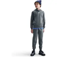 Nike Träningsoverall NSW Club Fleece - Grå/Vit Barn, storlek M: 137-147 cm