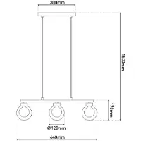 Näve Glas pendellampa Donika, dimbar, Creme / bärnsten, Vardagsrum / matsal, Glas, Pendellampa