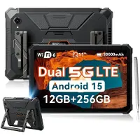 Blackview Active 12 Pro Rugged Tablets Android 15 11 tum 12GB 256GB/16GB 1TB Tablet PC 30000mAh 90hz 12GB+256GB only tablet svart