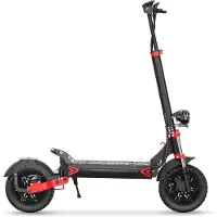 IScooter iX8 Electric Dirt Scooter Dual-Drive 2×1200W, 48V20Ah, Up to 60km/h, Hydraulic Disc Brakes, Full Suspension, 12 Off-Road E-Scooter iX8: 2400W 48V20Ah svart