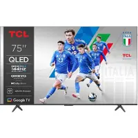 TCL 75P8K - 75" Diagonal klass (74.5" visbar) - P8K Series LED-bakgrundsbelyst LCD-TV - QLED - Smart TV - Google TV - 4K UHD (2160p) 3840 x 2160 - ...