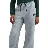 Nike Sweatpants Tech Fleece Open-Hem - Grå/Svart Barn, storlek M: 137-147 cm