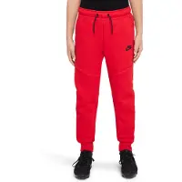 Nike Sweatpants NSW Tech Fleece - Röd/Svart Barn, storlek L: 147-158 cm