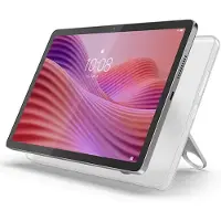 Lenovo Tab ZAEH - Surfplatta - Android 14 eller senare - 128 GB eMMC - 10,1 IPS (1920 x 1200) - microSD-kortplats - luna grey - med genomskinligt fodral