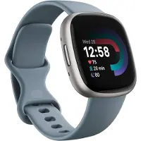 Fitbit Versa 4 smartwatch Waterfall Blue/Platinum
