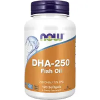 Now , DHA-250, Fiskolja, 120 mjuka kapslar