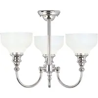 ELSTEAD Taklampa CHEADLE, dimbar, Förkromad / silver, Badrum, Metall, Modern, Taklampa