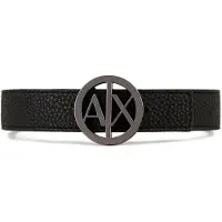 Armani Exchange för kvinnor. 9411180A87742520 Svart bälte (70cm), Casual, Syntetisk, Läderimitation