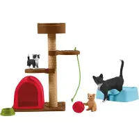 Schleich Figur Med Söta Katter Som Leker
