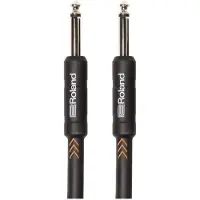 Roland Black Series Instrument Cable Straight/Straight 1/4" Jack 6m