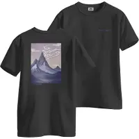 Movement - T-shirts - Mountain Tee Black för UnisexBomull - Storlek XXL - Svart