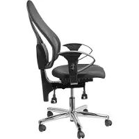 Topstar kontorsstol Sitness 38,10cm (15), tygöverdrag: svart steglös justering av sitthöjden med topplyft, fitness ortho (ST19U G20)