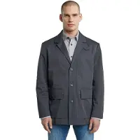 G-Star för män. D26934-E064-H392 Blazer 4 Fickor grå (M), Casual, Återvunnen polyester