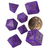 Q-workshop The Witcher Tärningsset Yennefer Högsta Häxan Brädspel 7 Enheter