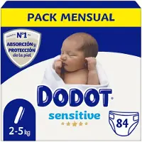 Dodot Känsliga babyblöjor T-1 2–5 kg 84 st