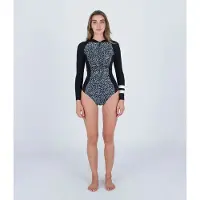Hurley Advant 2 Mm Långärmad Shorty Med Dragkedja Fram För Dam