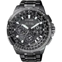 Citizen Eco-Drive Serie Evighetskalender Satellittidssynkronisering Multifunktionell Affärs-Sport och Fritid Solcellsdriven Kvarts Stål St CC9025-51E svart