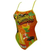 Turbo Tequila Sunrise Baddräkt Med Tunna Band