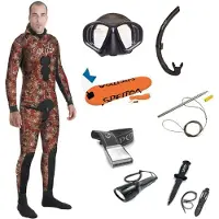Spetton Pack Fire Red Camo Elite Pro 3 Mm Dykardräkt