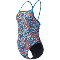 Speedo Fl Printed Web Back Baddräkt