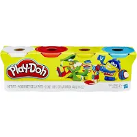 Play-Doh 4-pack med 4 oz burkar, klassiska färger