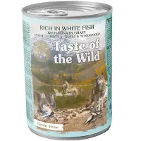 Taste Of The Wild Våtfoder För Vuxna Och äldre Hundar Med Vitfisk Och Tonfisk 12x390g