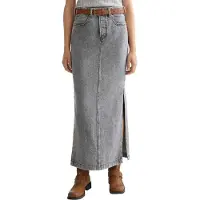 Scotch & Soda Black Denim Lång Kjol