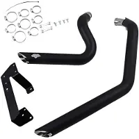 Vance + Hines Shortshots Harley Davidson Xl 1200 C Sportster Custom 04-13 Ref:47219 Icke-homologiserat Komplett Avgassystem