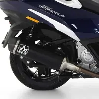 Arrow Urban Aluminium Dark With Carbon End Cap Peugeot Metropolis 400 ´17-21 Homologerad Ljuddämpare