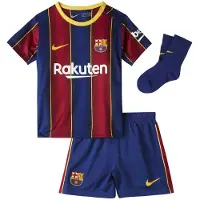 Nike Fc Barcelona 20/21 Breathe Hemma Kortärmad Junior Set