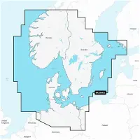 Garmin Naeu645l  södra Skandinavien Och Norra Tyskland Navionics Sjökort + Micro Sd/sd-kort