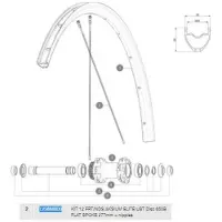 Mavic Aksium Elite Ust Disc 650b Vänstra Ekrar 12 Enheter