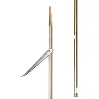 Picasso Gold Spring Steel Tricuspid Round Notch Spear 7.5 Mm Enkel Flopper Spjutaxel