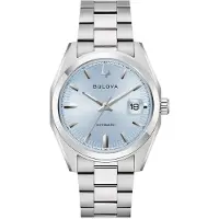 Bulova Surveyor Rostfritt Stål Ljusblå Automatisk 96B469 Herrklocka ljusblå färg