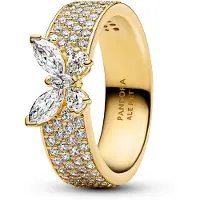 Pandora Timeless gnistrande fjäril förgylld ring sormus164270C01-54