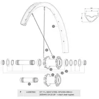 Mavic Deemax Dh 29 J-bent Eker 14 Enheter