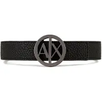 Armani Exchange för kvinnor. 9411180A87742520 Svart bälte (70cm), Casual, Syntetisk, Läderimitation