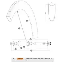 Mavic Comete Pro Carbon Sl Tubular 19 Front Fälg
