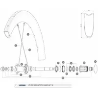 Mavic Comete Pro Carbon Sl Tubular 19 Rear Fälg