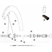 Mavic Comete Pro Carbon Sl Tubular Disc Rear Fälg