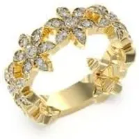 GUESS Jubr04148 White Lotus Ring