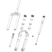 RockShox Fjädrande Luftmontering Med Dubbla Lägen Zeb A1
