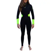 Kynay Surf Ultra Stretch Quick Dry 5/3 Mm Våtdräkt I Neopren För Dam Med Långa ärmar Och Dragkedja I Bröstet