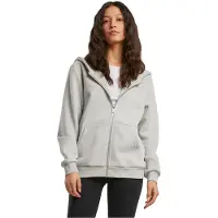 Build Your Brand Fluffy Sweatshirt Med Dragkedja